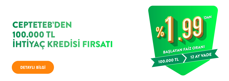 %1.99'dan Başlayan Oranlarla Kredi